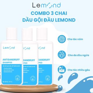 Combo 3 Chai Dầu Gội Sạch Gàu Thế Hệ Mới ALFASEPT LEMOND Giúp Hết Gàu Ngứa, Dưỡng Ẩm Tóc Và Da Đầu