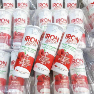 Sắt ngậm Iron Melts Úc vị dâu 50 viên