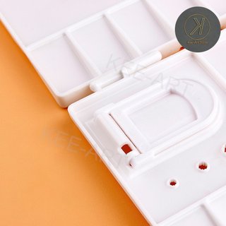 [Kee-art]Khay Pha Màu Đôi PALETTE,Khay Pha Màu Có Nắp