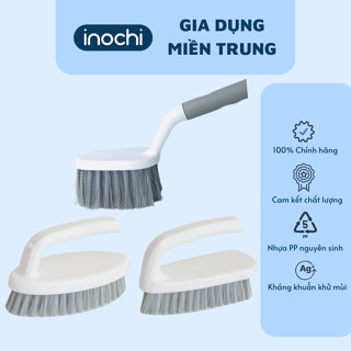  Bàn chải nhà tắm cán dài - đầu tròn - đầu vuông Kirei Inochi 