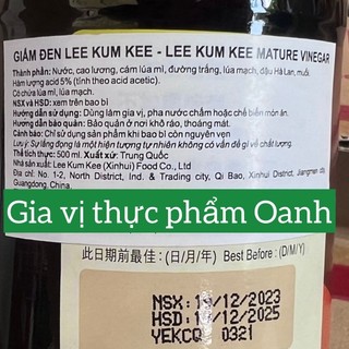 (Thùng 12*500ml) Giấm đen Lee Kum Kee