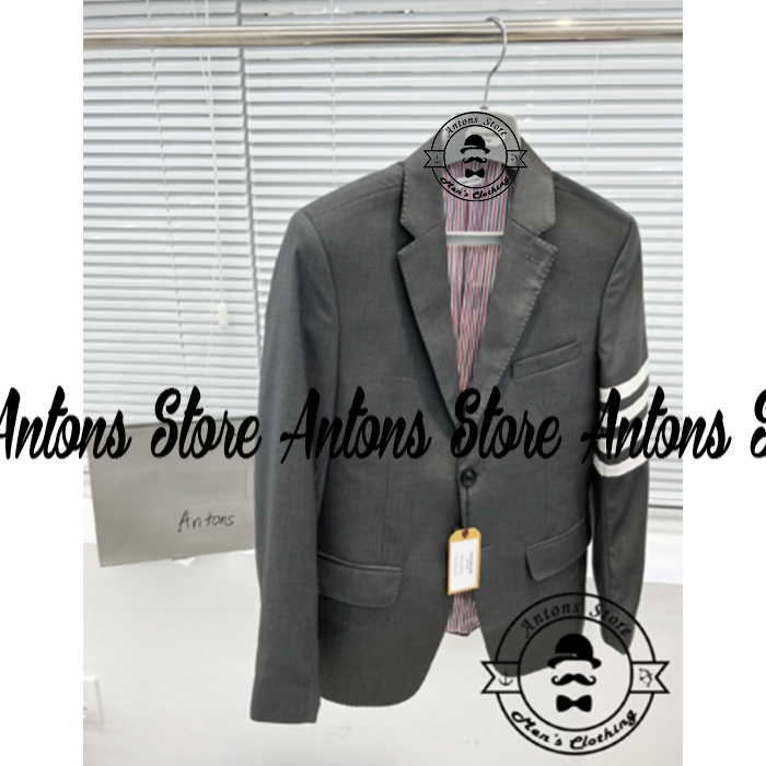 Áo Vest 4 Vạch Màu Ghi