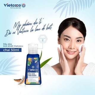 Dầu dừa tinh khiết mỹ phẩm vietcoco dưỡng tóc, dưỡng da 50ml