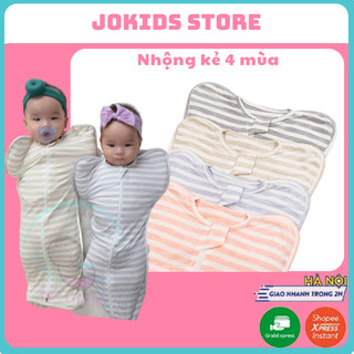 [CHẤT XỊN] Nhộng chũn cho bé, túi ngủ kén ngủ cho bé sơ sinh giúp bé ngủ ngon sâu giấc - quấn chũn JOKIDS STORE