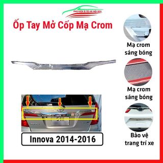 Ốp tay mở cốp mạ crom xe innova 2014-2016