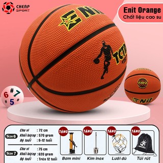 Banh Bóng Rổ Da Chính Hãng Số 5 6 7, Quả Bóng Rổ Cao Su Giá Rẻ Đủ Size Trẻ Em Người Lớn Thi Đấu Sân Outdoor & Indoor