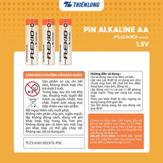 [Vỉ 2] Pin Alkaline  AA Thiên Long Flexio BAA-LR6/2