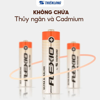 [Vỉ 2] Pin Alkaline  AA Thiên Long Flexio BAA-LR6/2