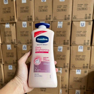 [FREESHIP ĐƠN TỪ 100K TOÀN QUỐC] SỮA DƯỠNG THỂ VASELINE - Healthy White UV Lightening Body Lotion 725ml ( HỒNG )