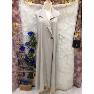 Đầm Maxi  2 hand Nhật hiệu Le - Fluy Cổ Bất Đối Xứng Đắp chéo - Size M L