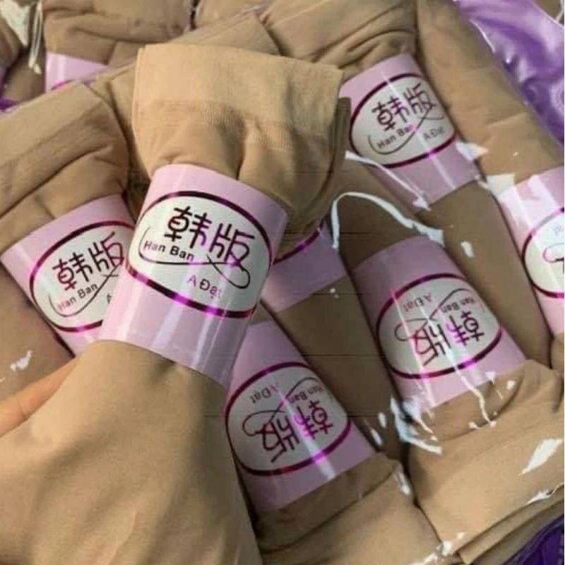 tất da chân - set 5 đôi tất giấy hàn quốc