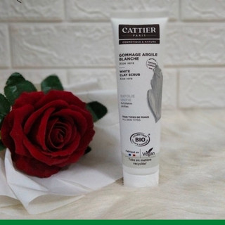 Mẫu mới nhất - tẩy da chết đất sét hữu cơ cattier bio gommage argile blanche