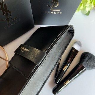 Bộ 3 cọ makeup ysl beauty kèm túi da