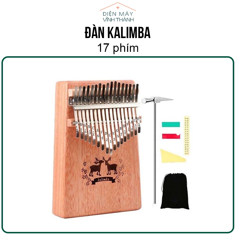Đàn Kalimba 17 Phím - Đàn Kalimba Thumbs Piano Sử Dụng Ngón Tay - J19