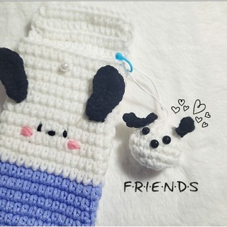 Túi đựng máy tính casio, túi bỏ máy tính, túi máy tính, túi len hình pochacco cute xinh xắn