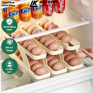 Khay Đựng Trứng Lăn Tự Động Để Tủ Lạnh Thông Minh Tiện Lợi Tiết Kiệm Không Gian(LOGKENT)