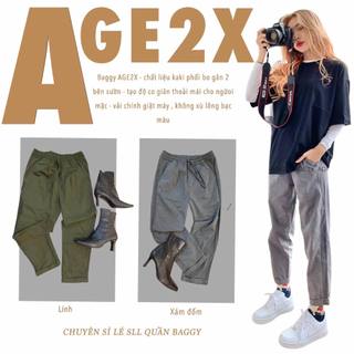 🌸 Hè xinh xẻo cùng chiếc quần BAGGY KAKI phong cách công sở, chất kaki cotton wash mềm phối sọc thun co giãn.
