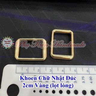 Khoen chữ nhật đúc 2cm vàng 10k/ cái