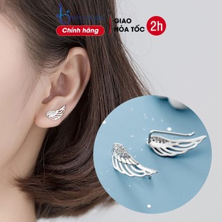 Khuyên Tai Bạc Cá Tính cho Nữ Hình Cánh chim B2429 - Bảo Ngọc Jewelry