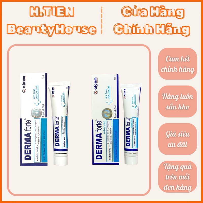 [CÓ VAT] Gel bôi mụn DermaForte & DermaFort Advanced 15g