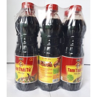 Lốc 6 chai nước tương tam thái tử nhị ca chai 500ml