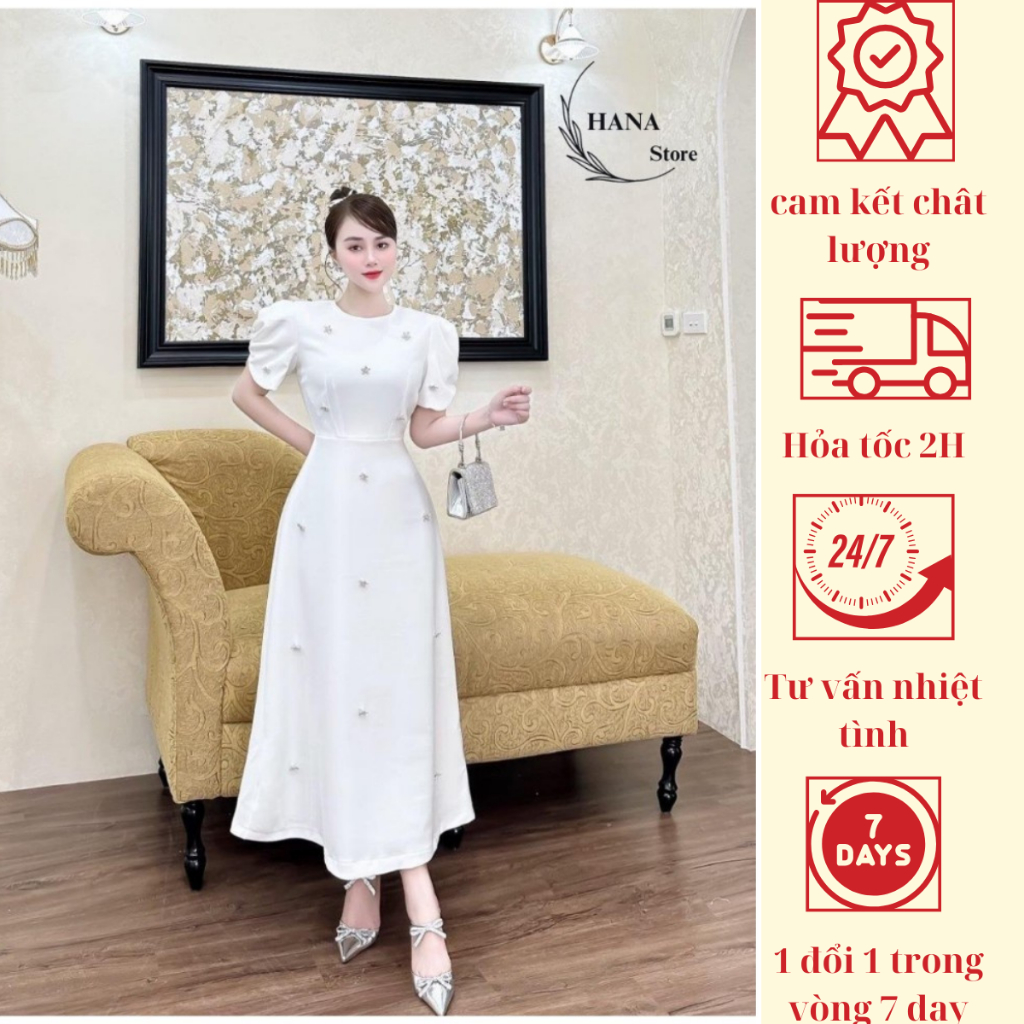 Váy Trượt Dior Đính Đá Cao Cấp Phù Hợp Đi Tiệc, Đi Chơi - THE HANA