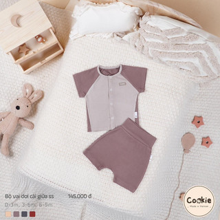 Cookie - Bộ cộc cài thẳng sơ sinh