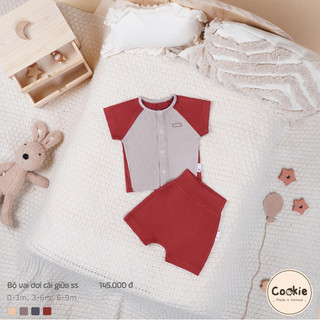 Cookie - Bộ cộc cài thẳng sơ sinh