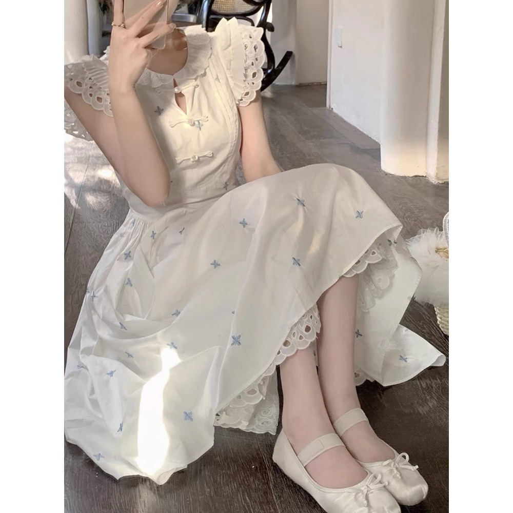 Váy Babydoll Caro Hồng, Đầm 2 Dây Tay Cánh Tiên Form Rộng Kiểu Dáng Đơn Giản Phong Cách Hàn Quốc Cho Nữ.