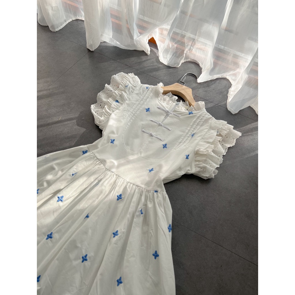 Váy Babydoll Caro Hồng, Đầm 2 Dây Tay Cánh Tiên Form Rộng Kiểu Dáng Đơn Giản Phong Cách Hàn Quốc Cho Nữ.