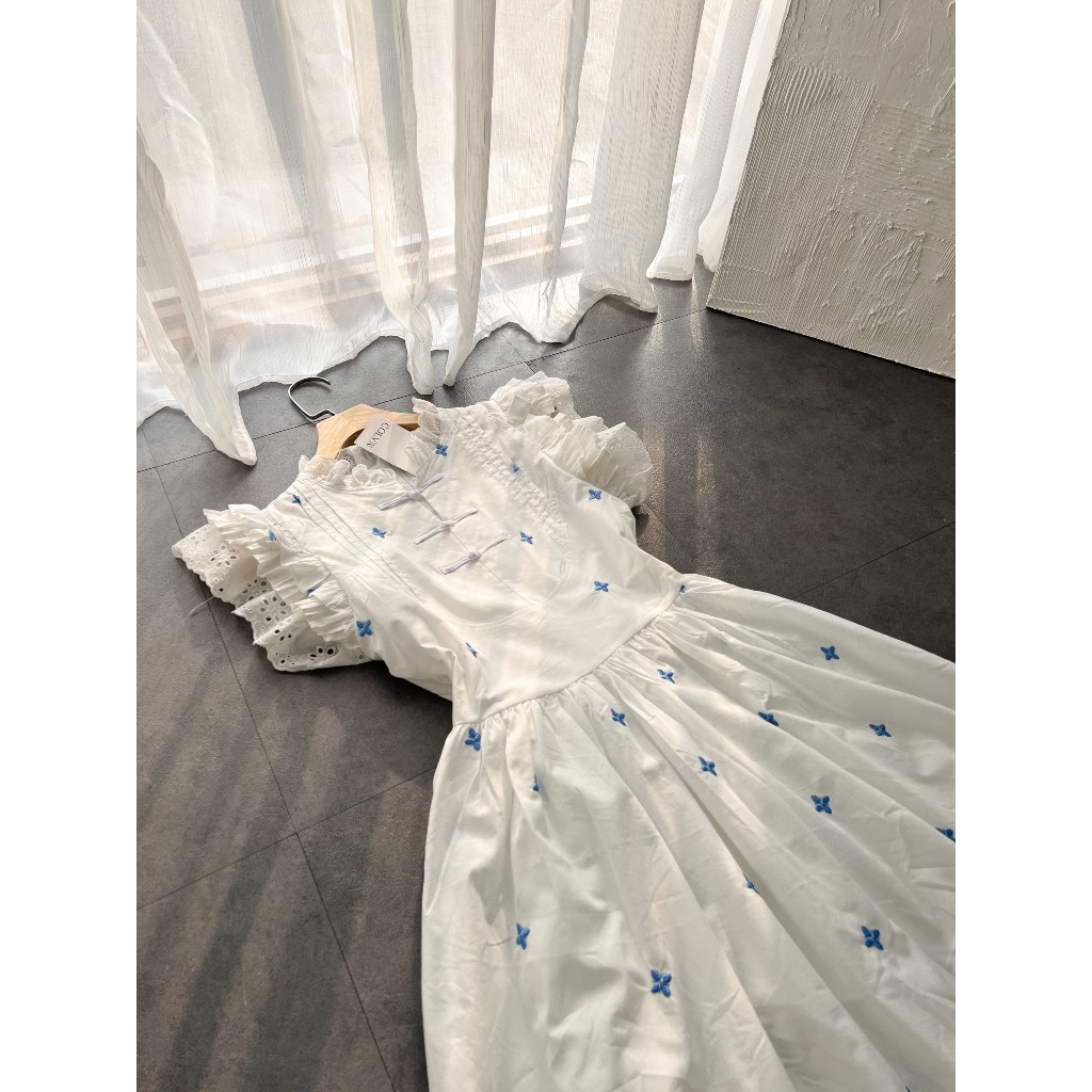 Váy Babydoll Caro Hồng, Đầm 2 Dây Tay Cánh Tiên Form Rộng Kiểu Dáng Đơn Giản Phong Cách Hàn Quốc Cho Nữ.