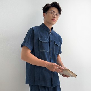 Áo sơ mi ngắn tay thiết kế trẻ trung Jean Shirt New Normal