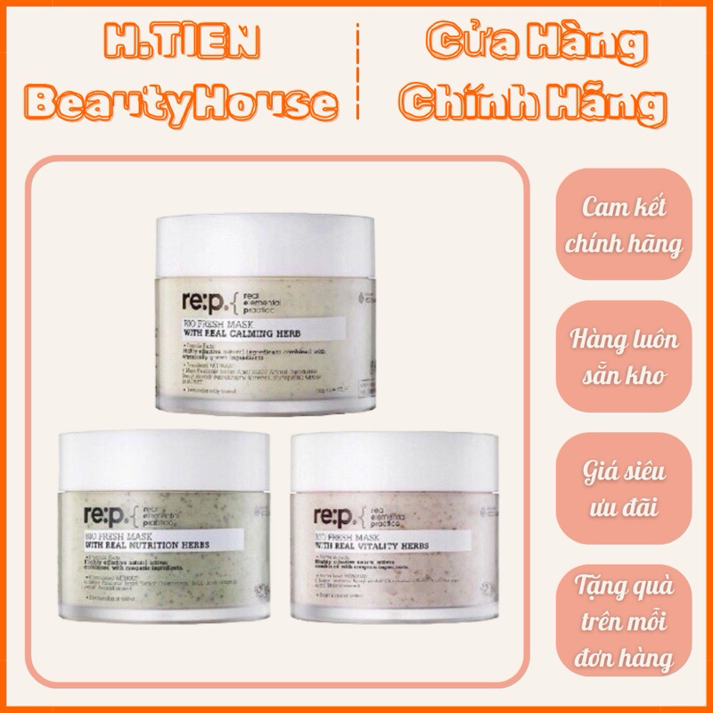 [CÓ VAT] Mặt nạ đất sét giảm dầu thừa RE:P 130g