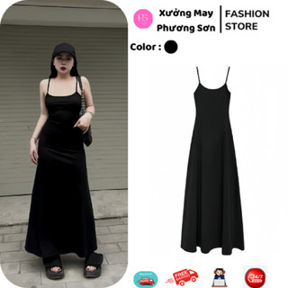Váy Body Nữ Hai Dây Dáng Dài Đuôi Cá Cực Tôn Dáng MS255