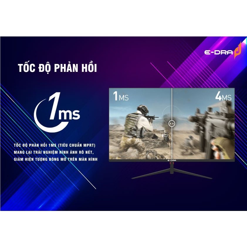 Màn hình gaming, màn hình máy tính chơi game E-Dra EGM24F100S Full HD - màn hình 24 inch - Tần số 100Hz - Chính hãng | BigBuy360 - bigbuy360.vn