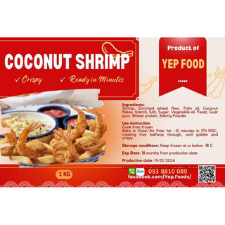 <NGON XUẤT SẮC> TÔM TẨM BỘT DỪA XUẤT PHÁP SIÊU GIÒN THƠM NGON