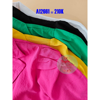 Áo sơ mi croptop cổ danton