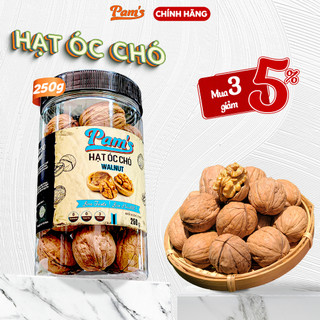 Hạt Óc Chó Nứt Vỏ Nhập Khẩu Mỹ Pams(250g/hũ) - [Tặng Kèm Khui Hạt]Nhân Thơm Giòn, Dày Cơm