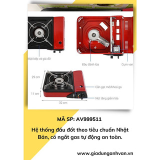 Bếp ga du lịch bếp ga mini kendy