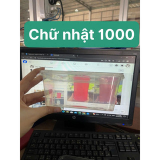 50 hộp chữ nhật 750ml và 1000ml kèm nắp