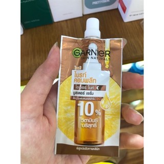 Tinh Chất Dưỡng Đêm Garnier 10% Vitamin C - Garnier Bright Complete Overnight Serum 7.5ml