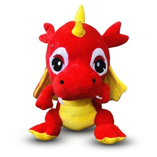 GẤU BÔNG RỒNG BAY 3 SỪNG DỄ THƯƠNG (45CM --->70CM) VẢI NHUNG CAO CẤP, MỀM MỊN AN TOÀN CHO NGƯỜI SỬ DỤNG