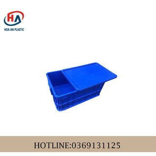 Thùng nhựa đặc HS017-KT:610x420x250mm