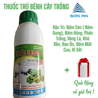 Thuốc trừ bệnh hiệu CÒ USA 450ml, nấm cóc, nấm hồng, phấn trắng, vàng lá, rỉ sắt, đốm mắt cua, khô vằn, lem lép hạt +QT