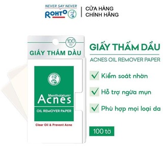 [CHÍNH HÃNG] GIẤY THẤM DẦU ACNES 100 TỜ - CONTROL OIL & PREVENT ACNE