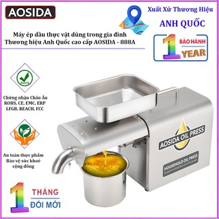 Máy ép dầu thực vật dùng trong gia đình. thương hiệu anh quốc cao cấp aosida - 888a. công suất 750w
