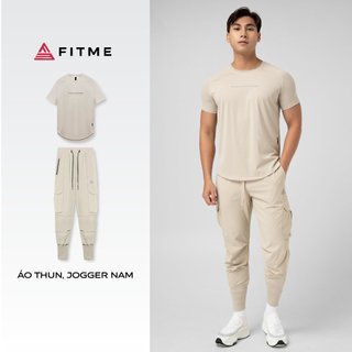 Bộ đồ thể thao nam Fitme Sand Smoke thoáng khí hỗ trợ tập gym chạy bộ