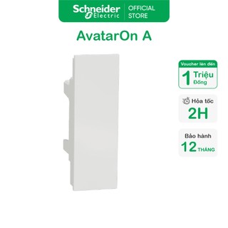 Phụ kiện mặt che ốc trơn dòng avataron a - trắng - 1 gangs - schneider electric - m3t01sc_we