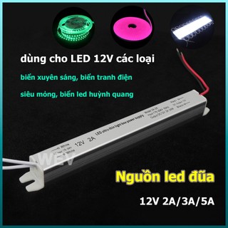 Nguồn led đũa 12v2a 12v3a 12v5a nguồn đèn led nhỏ gọn 24w 36w 60w