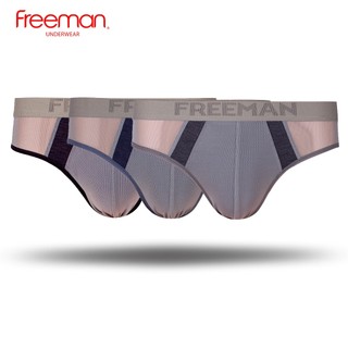 Combo 3 Quần lót nam Freeman chất liệu thun lạnh phối lưới nổi bật BO312